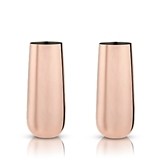 Summit: Stemless Copper Champagne Flutes by VISKI (Set of 2)