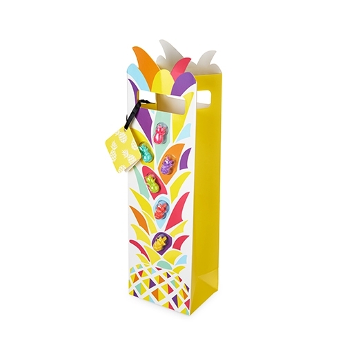 Multicolor Pineapple Wine Bag and Silicone Wine Markers by Cakewalk