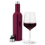 Tanked: 750ml Stainless-Steel Wine Growler in Berry by True