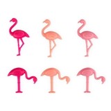 Tropical Chic Flamingo Drink Charms by TrueZOO (Set of 6)