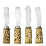 Grapevine: Cork-Handled Cheese Spreader Set by Twine