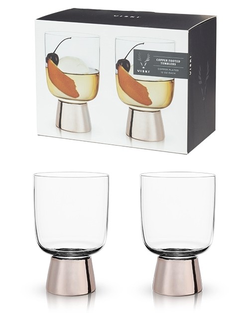 Tumblers Viski 7683 Raye Copper Footed