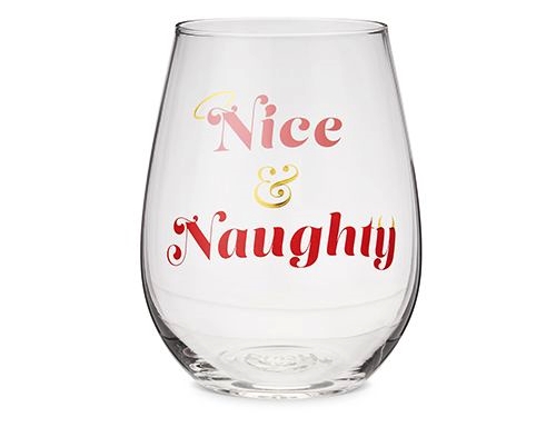Nice and Naughty 20oz Stemless Wine Glass by Blush