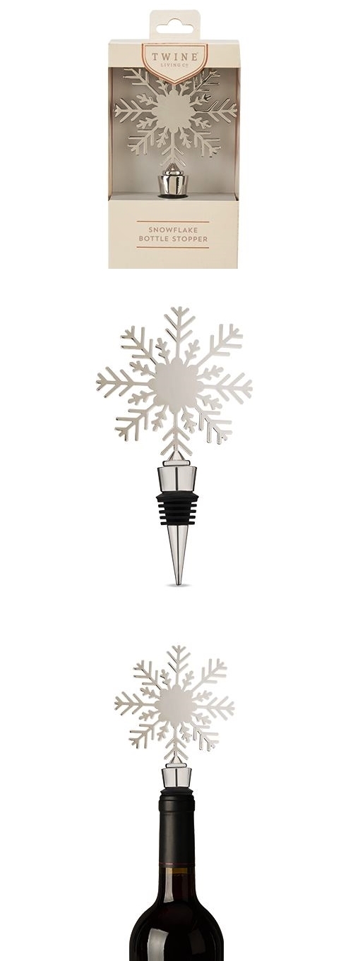 Holiday Snowflake Bottle Stopper by Twine