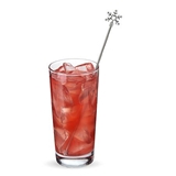 Holiday Snowflake Tipped Stainless Steel Stir Sticks by Twine