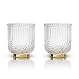 Belmont: Gatsby Glass Art Deco Tumblers by VISKI (Set of 2)