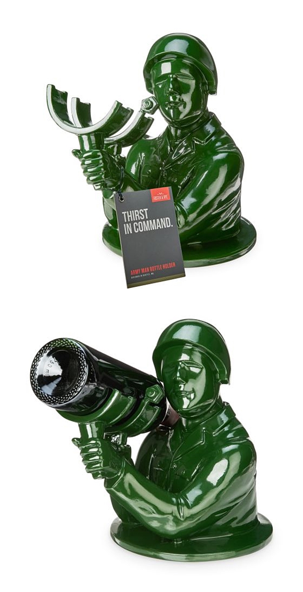 "Thirst in Command" Army Man Bottle Holder by Foster & Rye