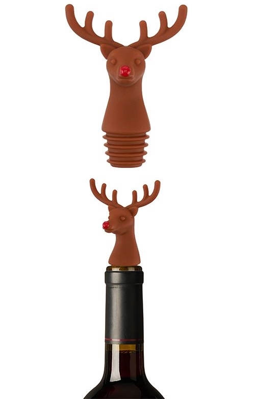 Red-Nosed Reindeer Bottle Stopper by TrueZoo