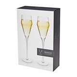 Raye: Lead-Free Crystal Prosecco Glasses by VISKI (Set of 2)