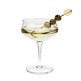 Gold-Plated Art Deco-Inspired Cocktail Picks by VISKI (Set of 4)