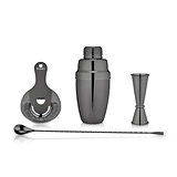 Warren: Gunmetal Finish Mixologist Barware Set by VISKI