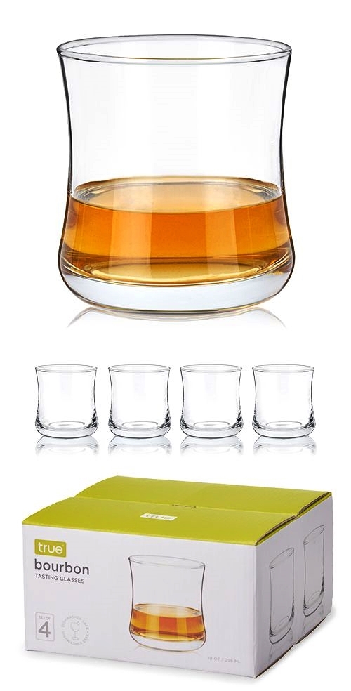 Essential Bourbon Tasting Glasses by True (Set of 4)