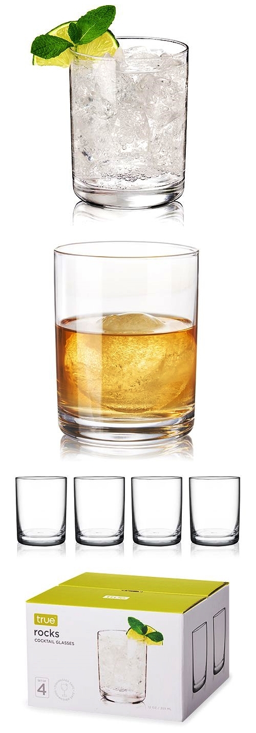 Essential Rocks Cocktail Glasses by True (Set of 4)