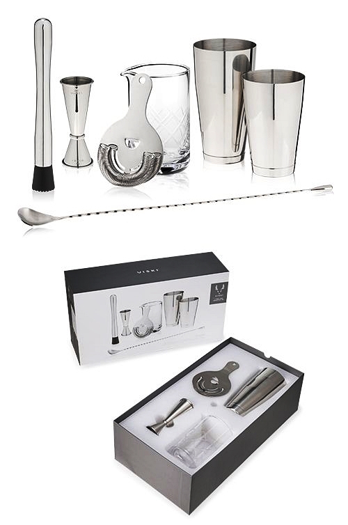 7-Piece Professional-Grade "Barware Essentials" Set by VISKI