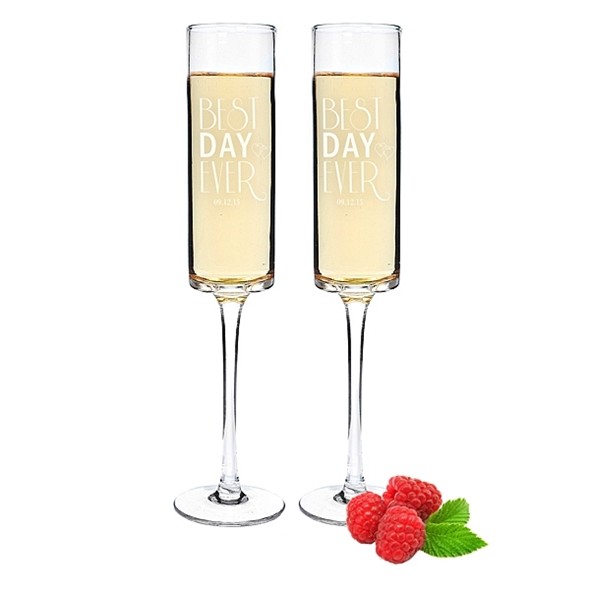 contemporary champagne flutes